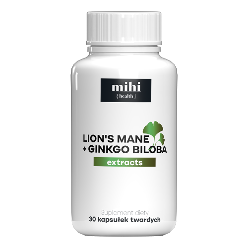 100224 Vitamins. Ekstrakty z Lion's Mane i Ginkgo biloba