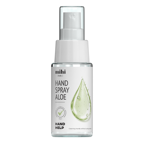 020205 Hand Help. Spray do rąk Aloe o działaniu antybakteryjnym. Czyszczenie rąk bez użycia wody